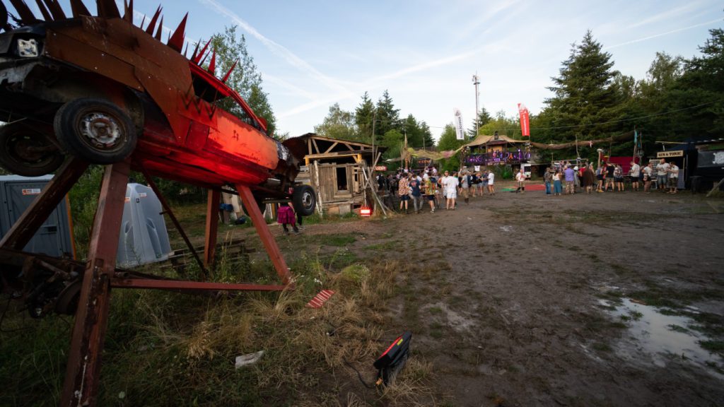 Mongol rally-launching party