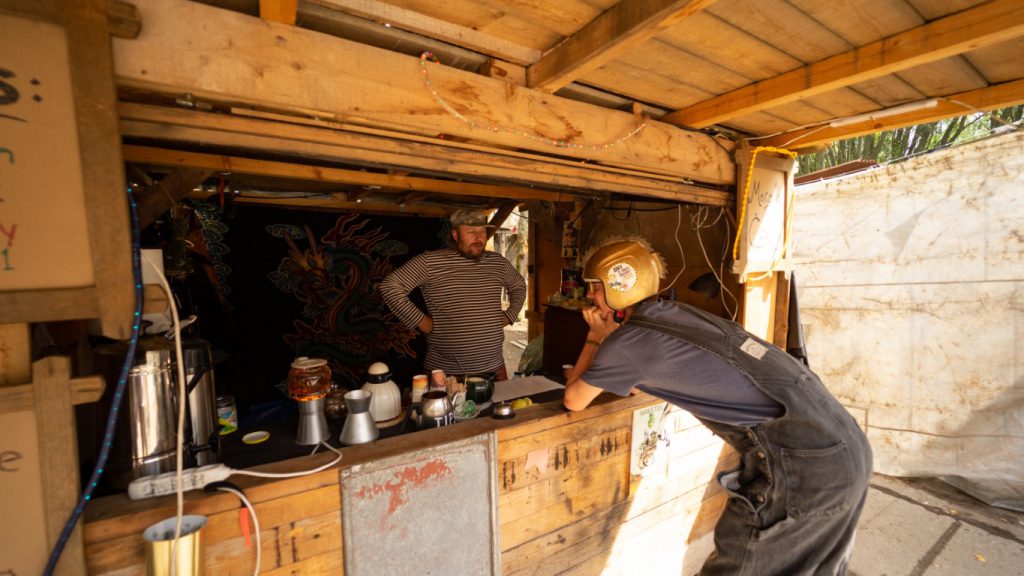 Mongol rally-launching party