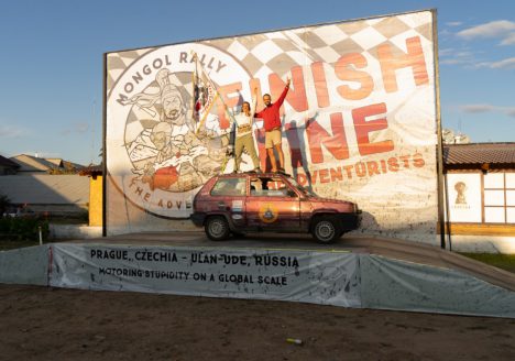 Mongol Rally-finish line