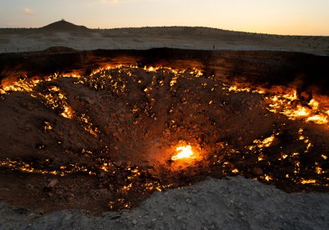 Crater de gas Turkmenistan