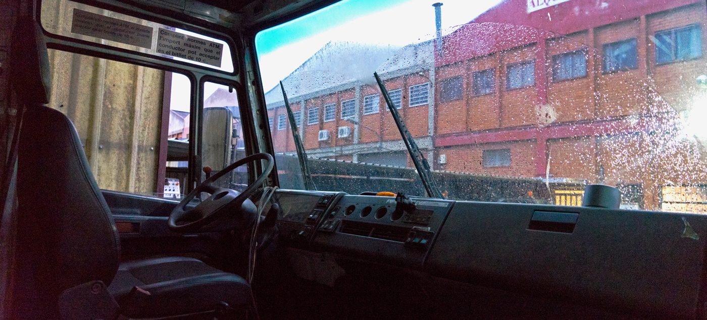 Cabina del autobus