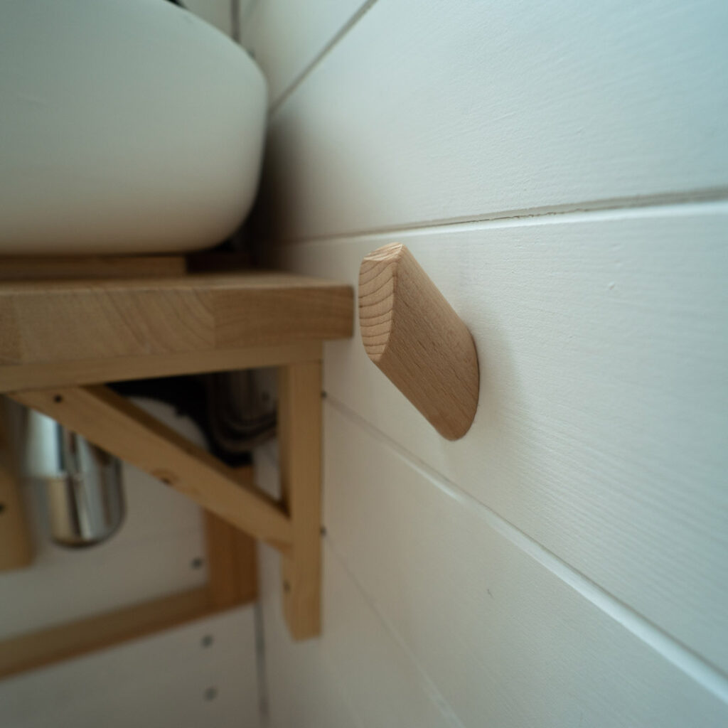 Lavabo camper toallero